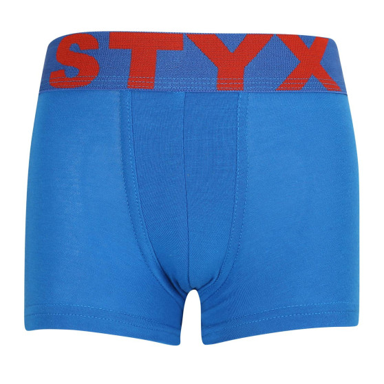 Kinder Klassische Boxershorts Styx sportlich elastisch blau (GJ1167)