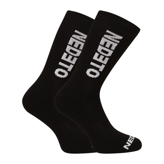 10PACK Socken Nedeto lang schwarz (10NDTP001-brand)