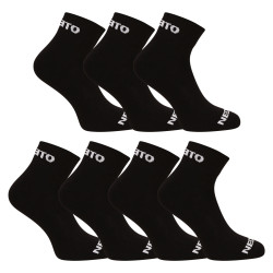 7PACK Sneaker Socken Nedeto schwarz (7NDTPK001-brand)
