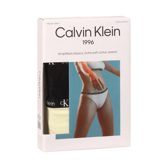 2PACK Damen Slips Calvin Klein mehrfarbig (QD3991E-BP5)