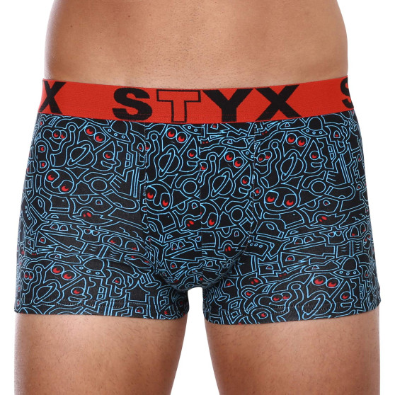 Herren Klassische Boxershorts Styx Art Sport Gummizug doodle (G1256)