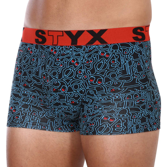 Herren Klassische Boxershorts Styx Art Sport Gummizug doodle (G1256)