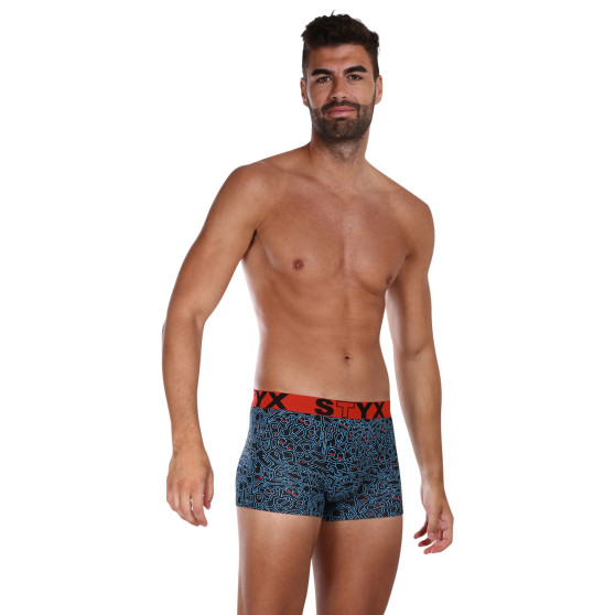 Herren Klassische Boxershorts Styx Art Sport Gummizug doodle (G1256)