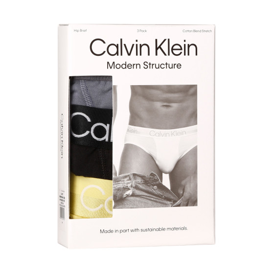 3PACK Herren Slips Calvin Klein mehrfarbig (NB2969A-CBJ)