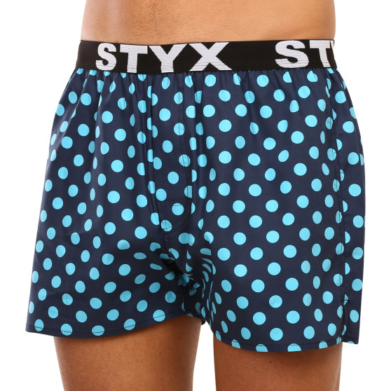 Herren Boxershorts Styx art sportlicher Gummizug Punkte (B1651)