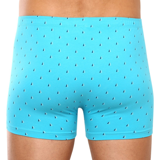 Herren Klassische Boxershorts Gino blau (73108)