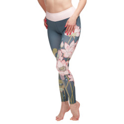 Fröhliche Frauen-Leggings Dedoles fitness Pink lotus (D-W-AW-LGS-C-RP-1285)