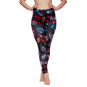 Fröhliche Frauen Leggings Dedoles Fitness Neon Blumen (D-W-AW-LGS-C-RP-1098)