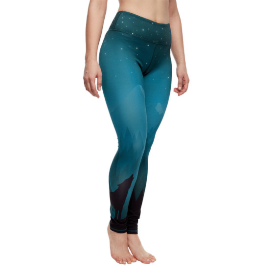 Fröhliche Frauenleggings Dedoles fitness Dark Wolf (D-W-AW-LGS-C-RP-1088)