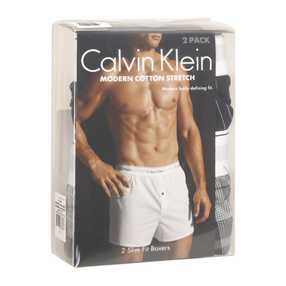 2PACK Herren Boxershorts Calvin Klein mehrfarbig (NB1396A-JKZ)