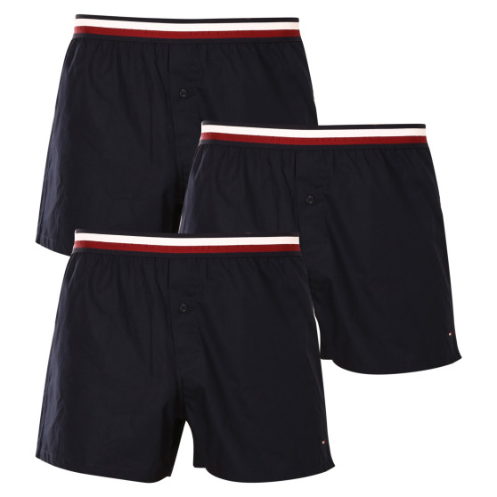 3PACK Herren Boxershorts Tommy Hilfiger dunkelblau (UM0UM03121 0XO)