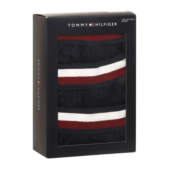 3PACK Herren Boxershorts Tommy Hilfiger dunkelblau (UM0UM03121 0XO)