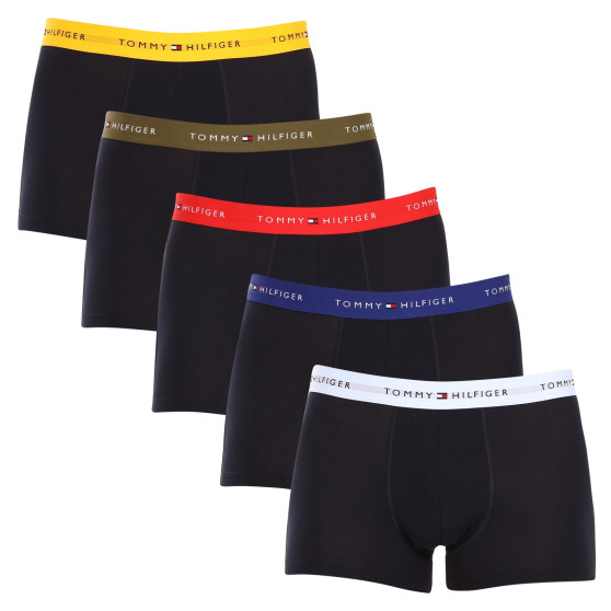 5PACK Herren Klassische Boxershorts Tommy Hilfiger schwarz (UM0UM03061 0W9)