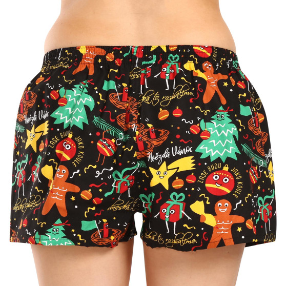 Damen Boxershorts Styx art klassischer Gummizug Weihnachtsornamente (K1754)