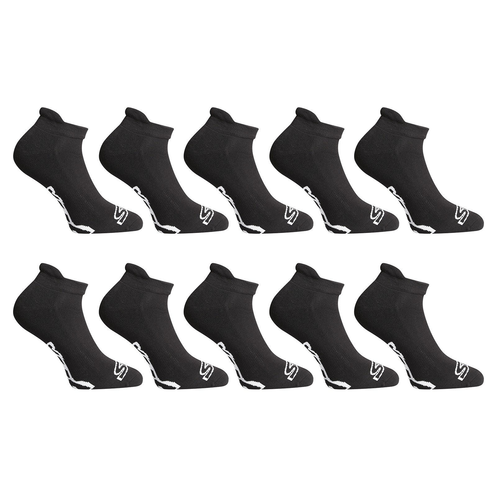 10PACK Socken Styx kurz schwarz (10HN960) L