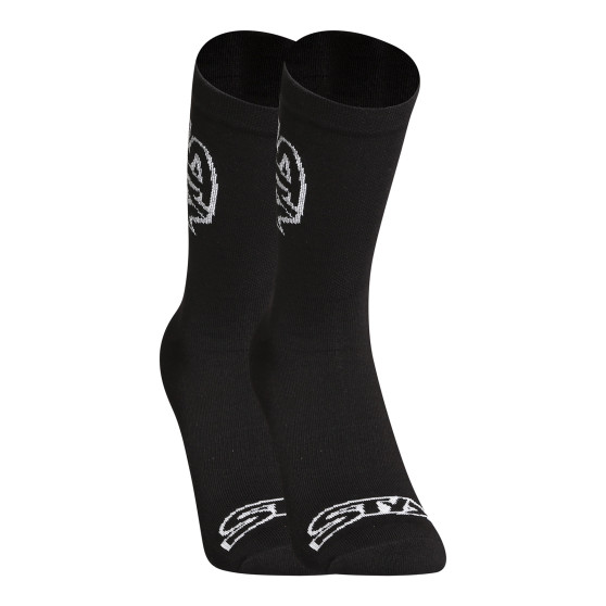 Socken Styx lang schwarz mit weißem Logo (HV960)