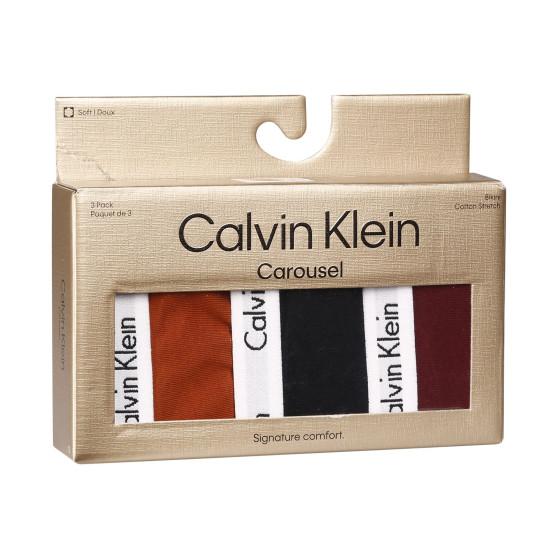 3PACK Damen Slips Calvin Klein mehrfarbig (QD5146E-HVT)