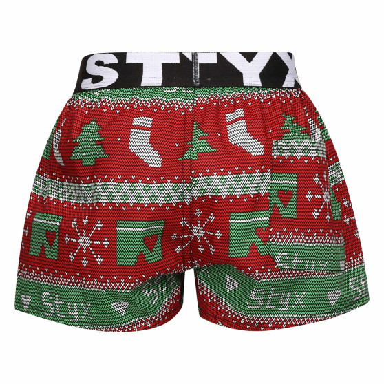 Boxershorts für Kinder Styx art Sport elastisch Weihnachten gestrickt (BJ1658)