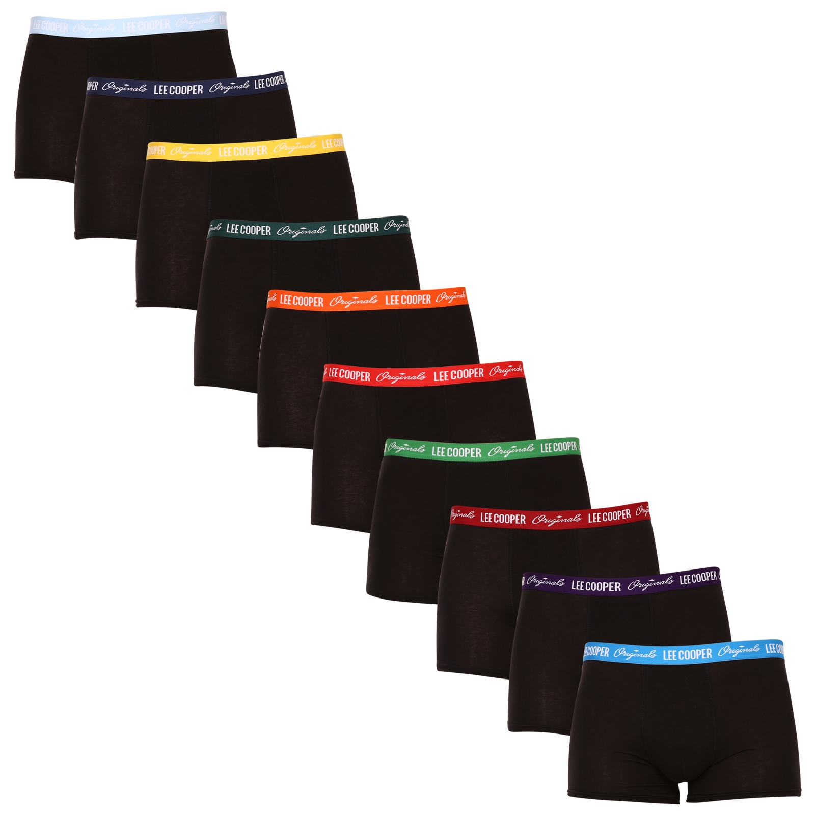 10PACK Herren Klassische Boxershorts Lee Cooper schwarz (LCUBOX10P07-1951589) XXL.
Hochwertige Unterwäsche zum günstigen Preis - Lee Cooper Boxershorts
Die Herren-Boxershorts von Lee Cooper überzeugen durch die Qualität der Verarbeitung und das angenehme Material.
Lee Cooper stellt seit über 100 Jahren Qualitätsunterwäsche her.
Herren-Boxershorts und andere Unterwäsche von höchster Qualität finden Sie bei Lee Cooper, einer Marke, die bei Kunden in aller Welt beliebt ist.