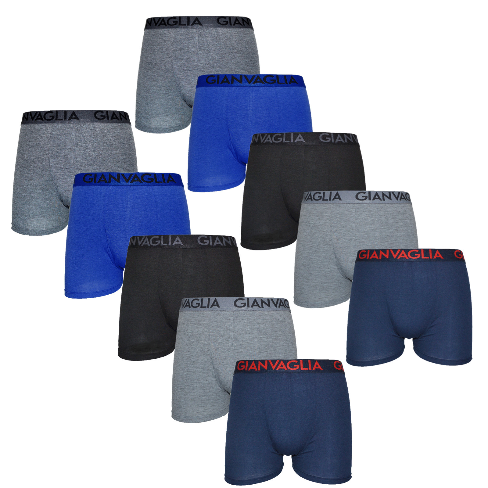 10PACK Herren Klassische Boxershorts Gianvaglia mehrfarbig (023) L