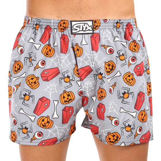 Herren Boxershorts Styx Kunst klassischer Gummizug übergroßer Halloween-Sarg (E1752)