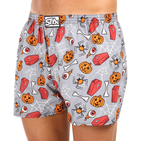 Herren Boxershorts Styx Kunst klassischer Gummizug übergroßer Halloween-Sarg (E1752)