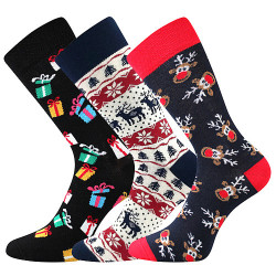 3PACK Socken BOMA mehrfarbig (christmas-mix C)