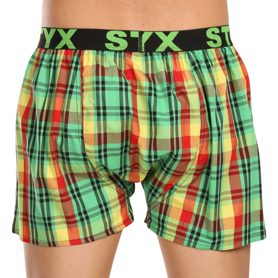 Herren Boxershorts Styx sportlicher Gummizug mehrfarbig (B1018)