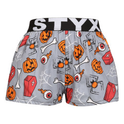 Kinder Shorts Styx Kunst Sport Gummizug Halloween Särge (BJ1752)