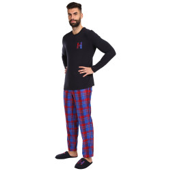 Herren-Schlafanzug Tommy Hilfiger mit Pantoffeln mehrfarbig in Geschenkbox (UM0UM02989 0G5)