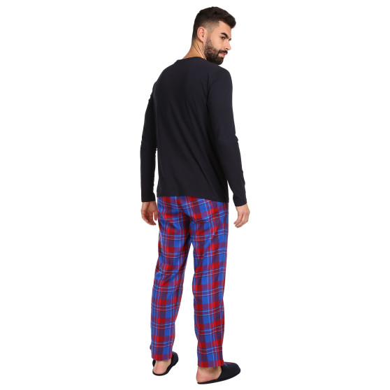 Herren-Schlafanzug Tommy Hilfiger mit Pantoffeln mehrfarbig in Geschenkbox (UM0UM02989 0G5)