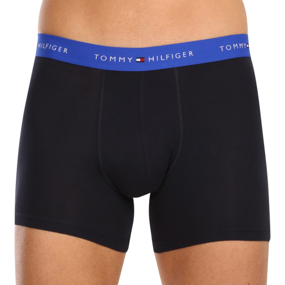 3PACK Herren Klassische Boxershorts Tommy Hilfiger dunkelblau (UM0UM02765 0RW)