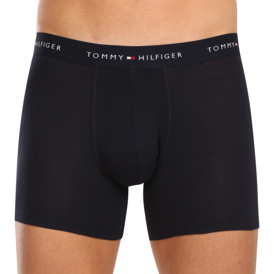 3PACK Herren Klassische Boxershorts Tommy Hilfiger dunkelblau (UM0UM02765 0RW)