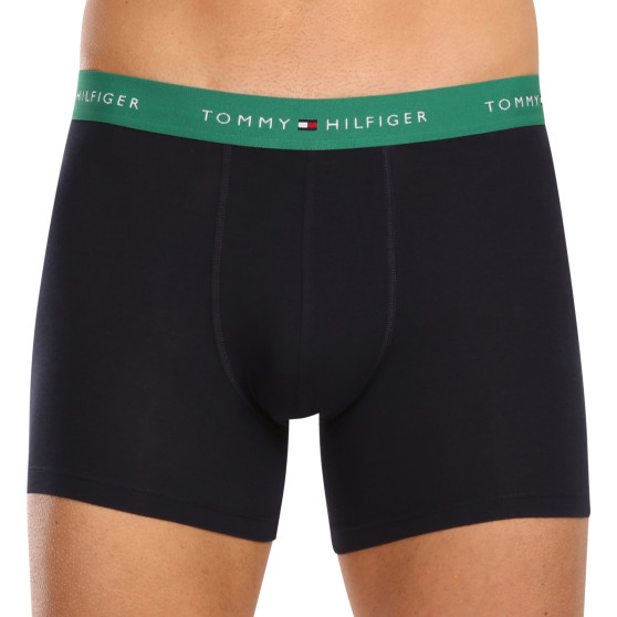 3PACK Herren Klassische Boxershorts Tommy Hilfiger dunkelblau (UM0UM02765 0RW)