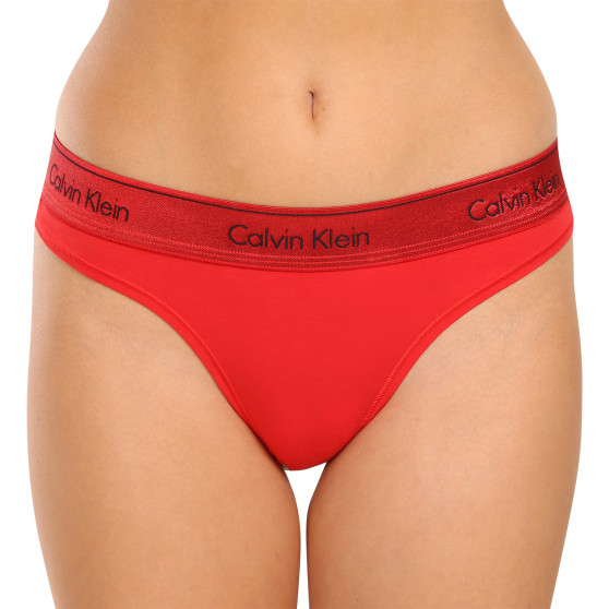 Damen Tangas Calvin Klein rot (QF7449E-XAT)