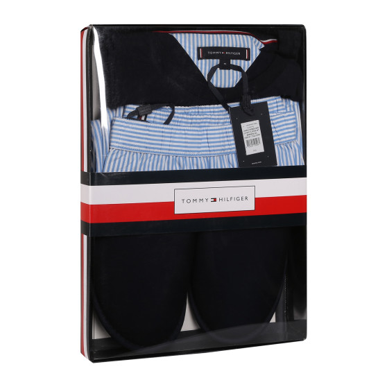 Herren-Schlafanzug Tommy Hilfiger mit Pantoffeln mehrfarbig in Geschenkbox (UM0UM03025 0SO)