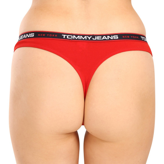 3PACK Damen Tangas Tommy Hilfiger Übergröße mehrfarbig (UW0UW04709 0WE)