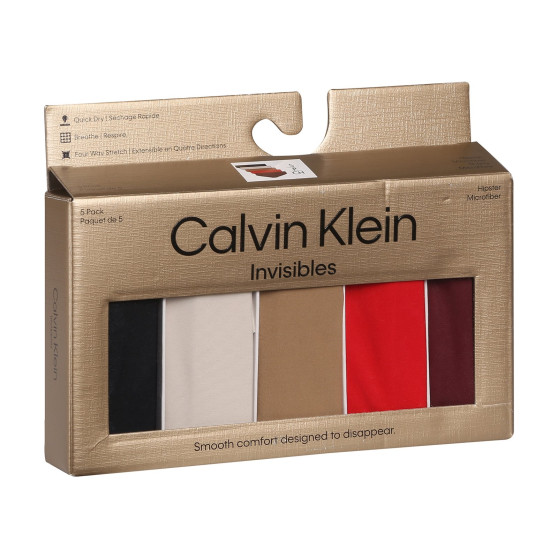 5PACK Damenslips Calvin Klein nahtlos mehrfarbig (QD5148E-HW1)