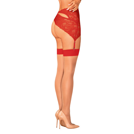 Damenstrümpfe Obsessive rot (S814 stockings)
