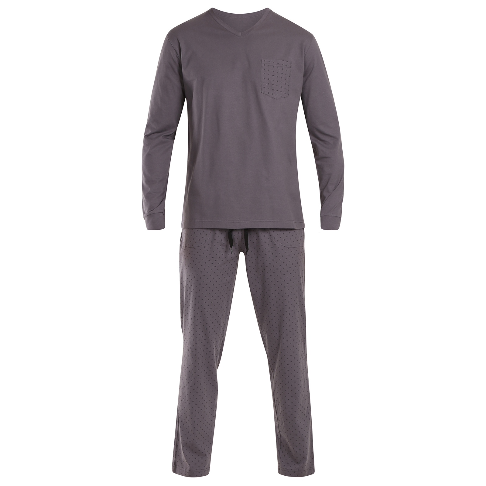 Herren Schlafanzug Nedeto grau (NP003) 4XL.
Der Pyjama von Nedeto sorgt für perfekten Komfort
Der Nedeto Herren-Pyjama mit langen Ärmeln und Beinen ist ein Teil, das auf keinen Fall in Ihrem Kleiderschrank fehlen sollte.
Unterwäsche Nedeto - Spitzenqualität zu einem günstigen Preis
Für Nedeto Unterwäsche legen wir unsere Hand ins Feuer, denn sie gehört zu unseren Eigenmarken, daher schenken wir ihr maximale Aufmerksamkeit.