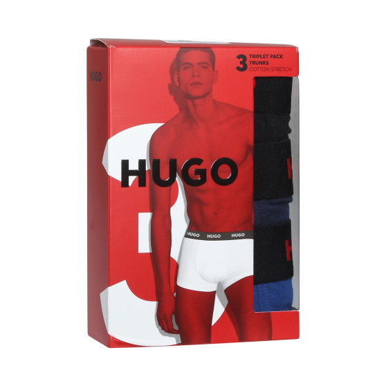 3PACK Herren Klassische Boxershorts HUGO mehrfarbig (50469766 420)