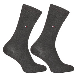 2PACK Herren Socken Tommy Hilfiger hoch grau (371111 030)