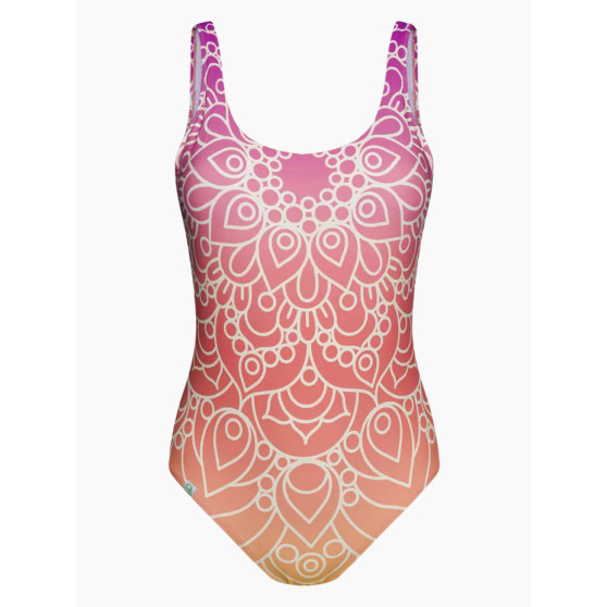Fröhlicher einteiliger Damen-Badeanzug Dedoles Sun Mandala (D-F-BW-SW-OPS-C-1585)