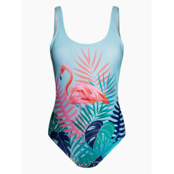 Fröhlicher einteiliger Damen-Badeanzug Dedoles Wild Flamingo (D-W-SCL-S-OPS-C-1212)
