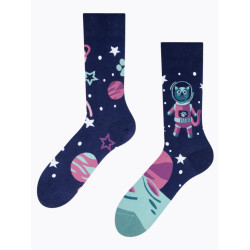 Glückliche Socken Dedoles Katze im Weltraum (GMRS1371)
