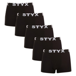 5PACK Herren Boxershorts Styx Sport elastisch Übergröße schwarz (5R960)