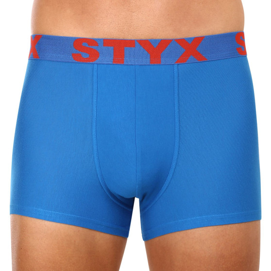 3PACK Herren Klassische Boxershorts Styx sportlicher Gummizug blau (3G1167)