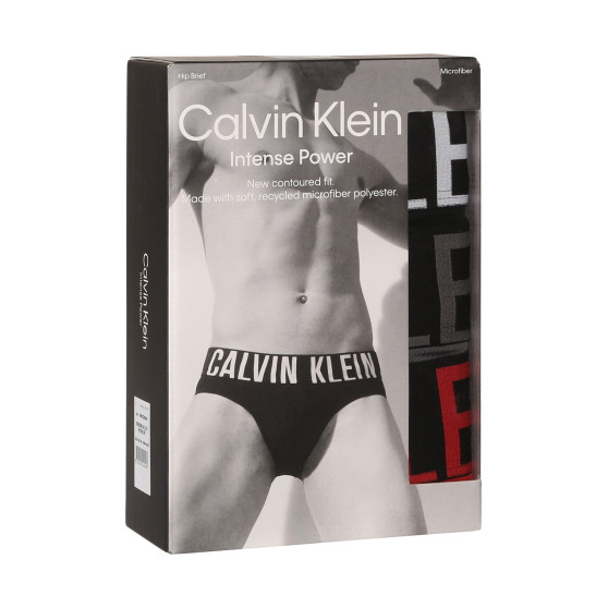 3PACK Herren Slips Calvin Klein mehrfarbig (NB3610A-LXO)