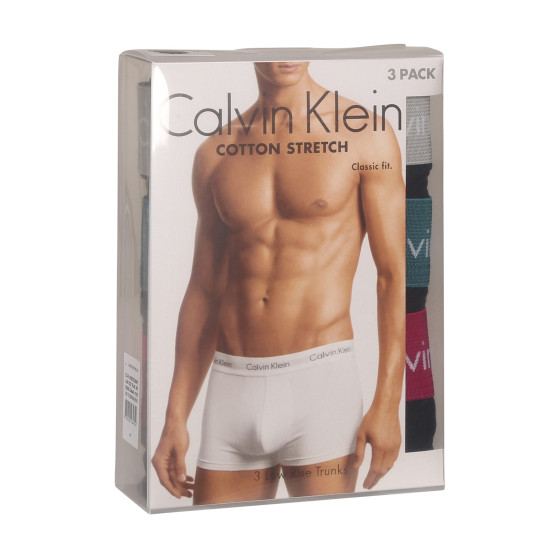 3PACK Herren Klassische Boxershorts Calvin Klein schwarz (U2664G-MXB)