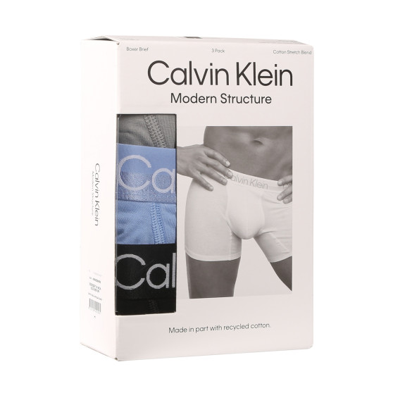 3PACK Herren Klassische Boxershorts Calvin Klein mehrfarbig (NB2971A-MCA)